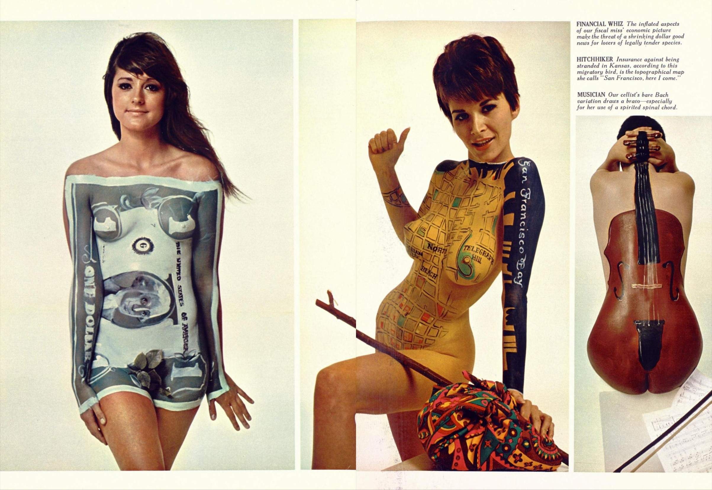 Vintage Playboy 1968 Painted Bodies.